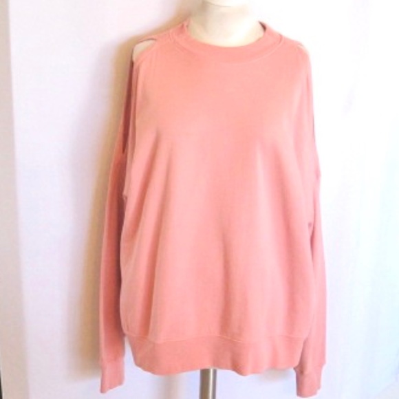 All Saints Unai Oversized Cold Shoulder Sweatshirt - Picture 6 of 12